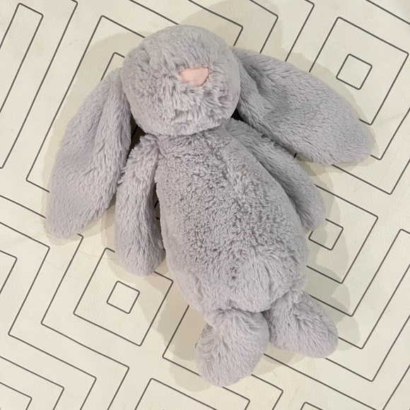 Jellycat Grey Bashful Bunny Stuffed Animal - Picture 3 of 7